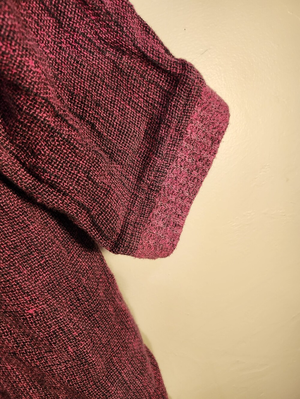 Fenini Pink Two-Tone V-Neck Cotton - Picture 4 of 5
